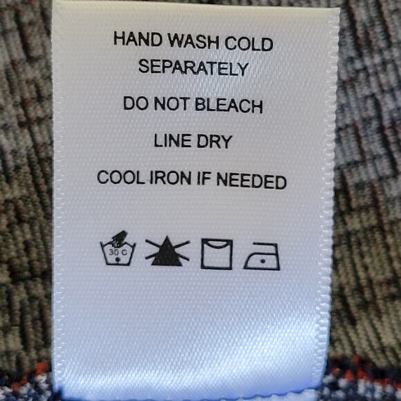 Anthropologie RO+DE Size XS Pullover Ruffle Sleeve Peplum Top Burnt Orange Navy - Picture 10 of 10